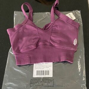 Free people movement Good Karma scoop neck bra